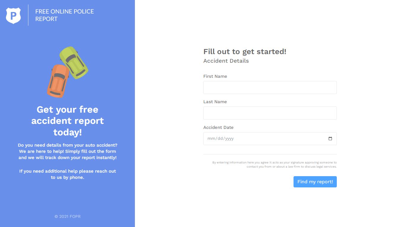 FOPR - Free Online Police Report